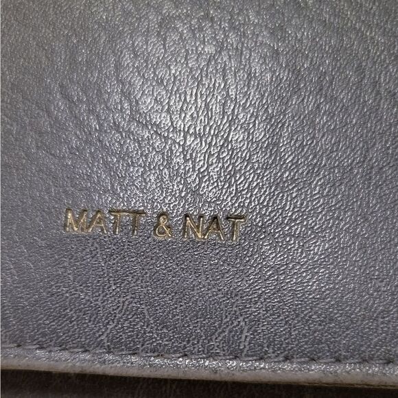 Matt and Nat Vegan Bluish Gray VEGAN Leather Wallet - Picture 7 of 7
